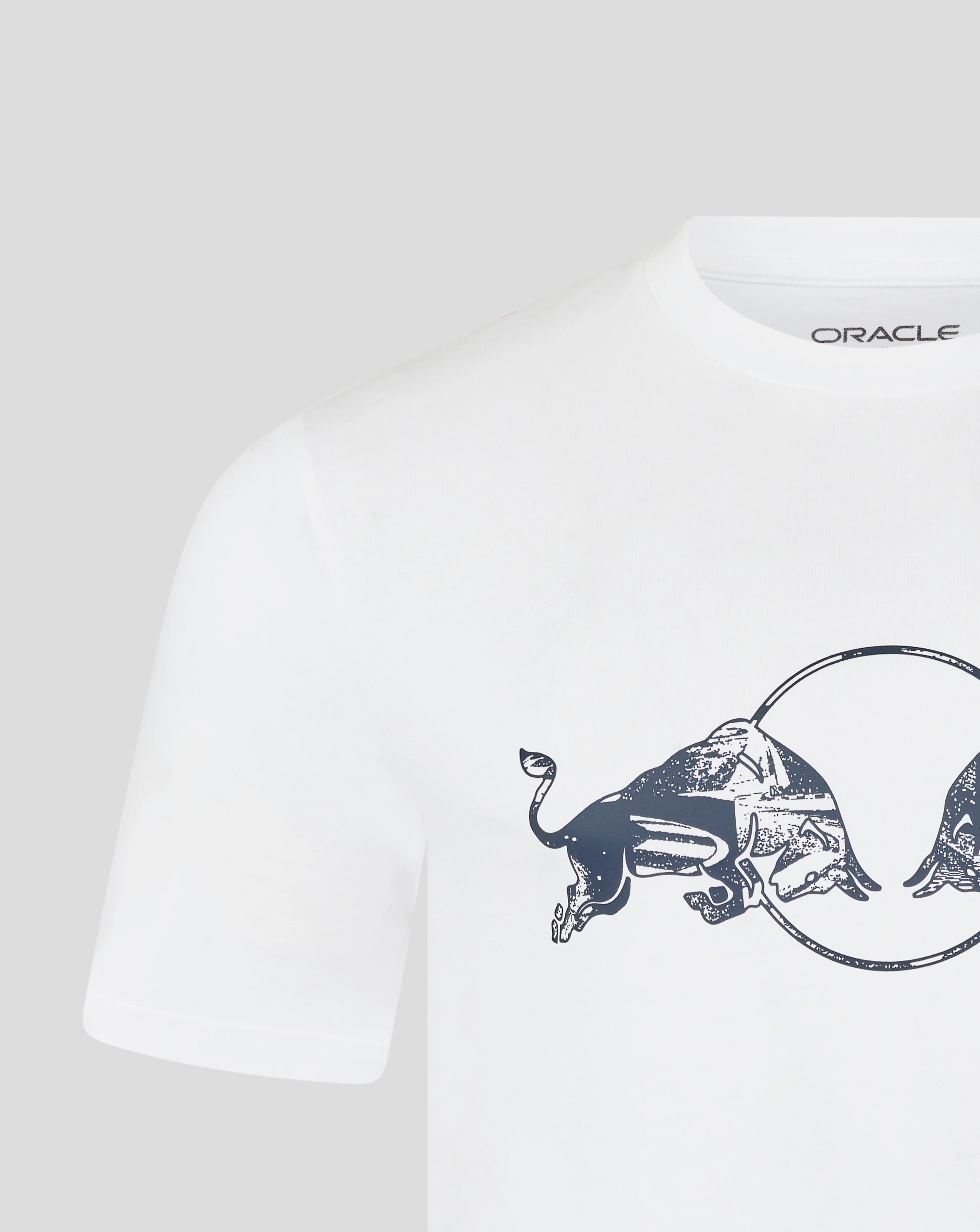 Oracle Red Bull Racing Unisex Graphic Bull T-Shirt - Brilliant White