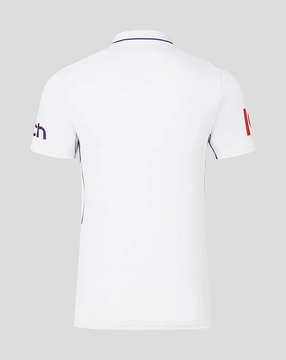 England Cricket 2024 Men's Test Short Sleeve Shirt