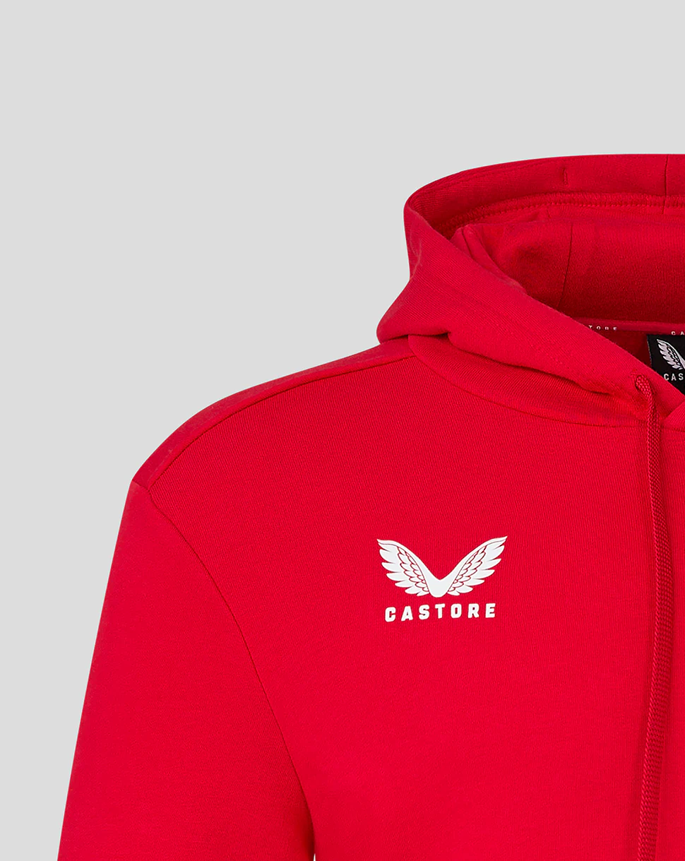 Mens Cotton Leisure Hoodie - True Red