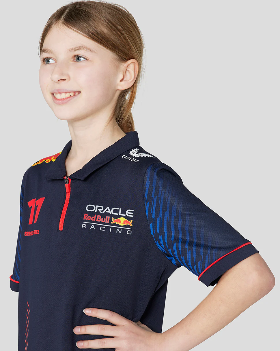 ORACLE RED BULL RACING JUNIOR SS POLO SHIRT DRIVER SERGIO CHECO PEREZ - NIGHT SKY