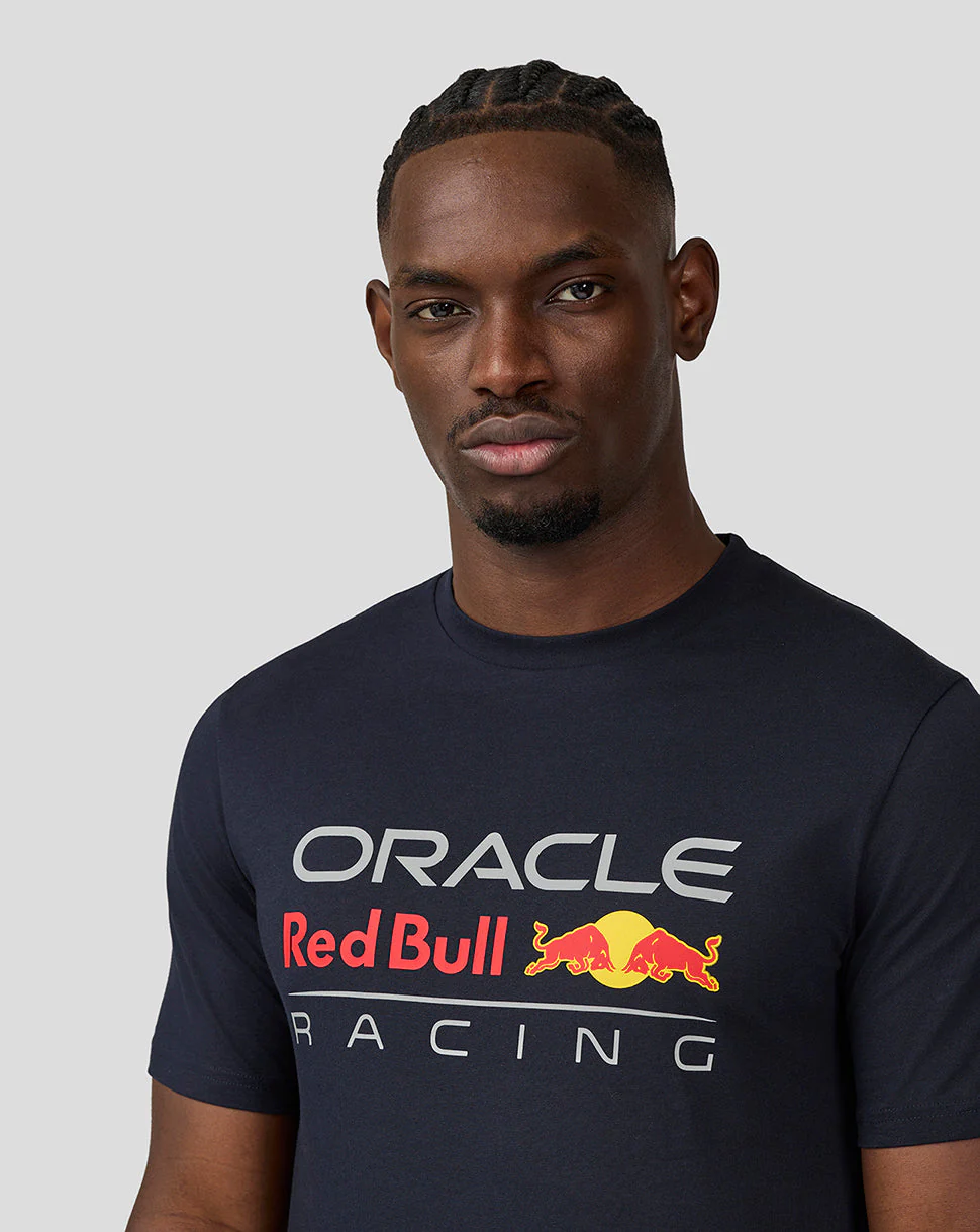 Oracle Red Bull Racing Unisex Large Front Logo T-Shirt - Night Sky