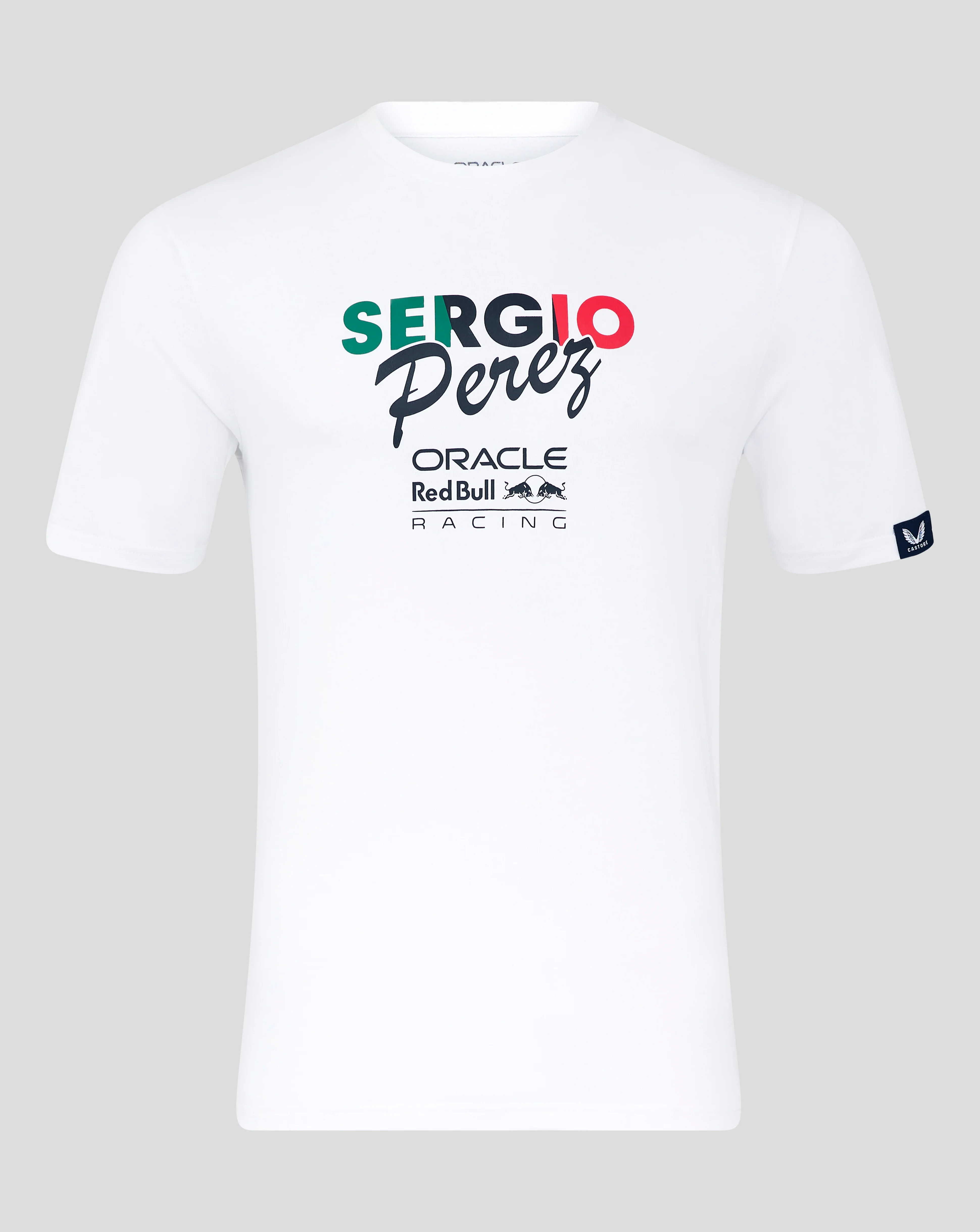 Oracle Red Bull Racing Sergio Perez Flag T-Shirt - Brilliant White