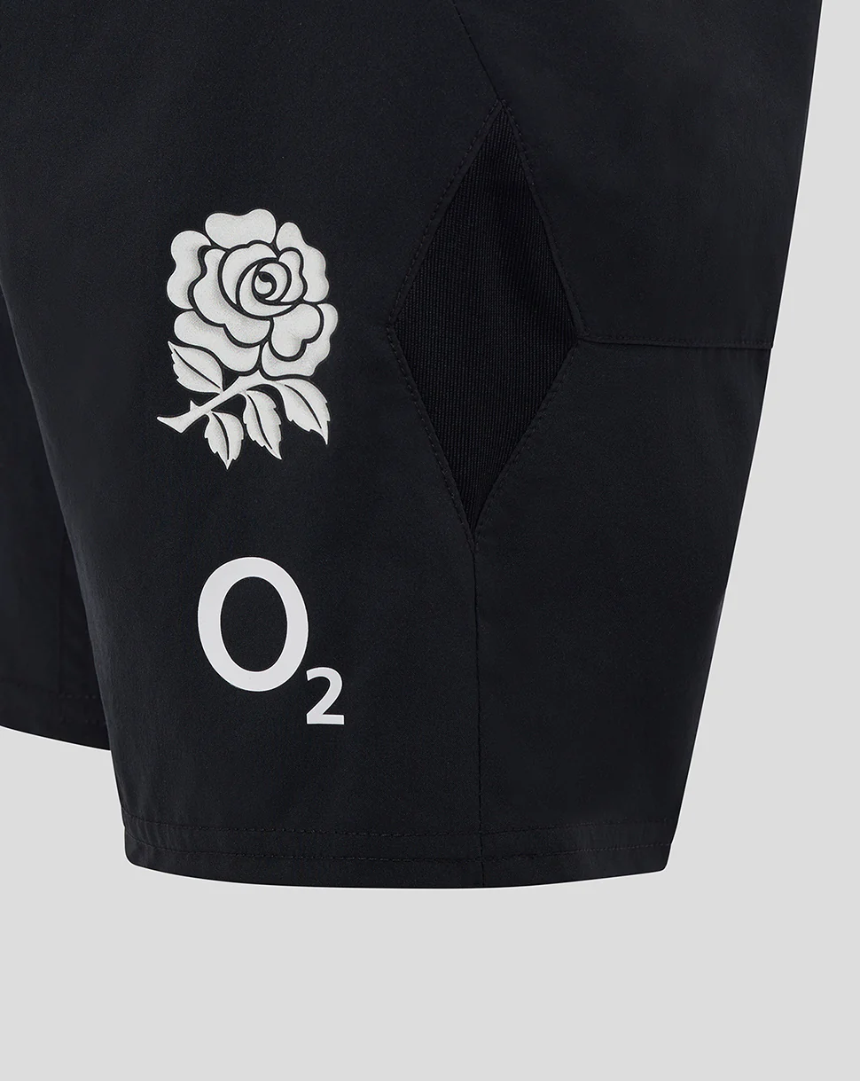 England Rugby Junior Gym Short (O2) - Black