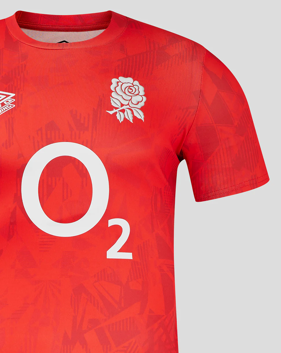 England Rugby Women's Red Roses Warm Up Jersey (O2)