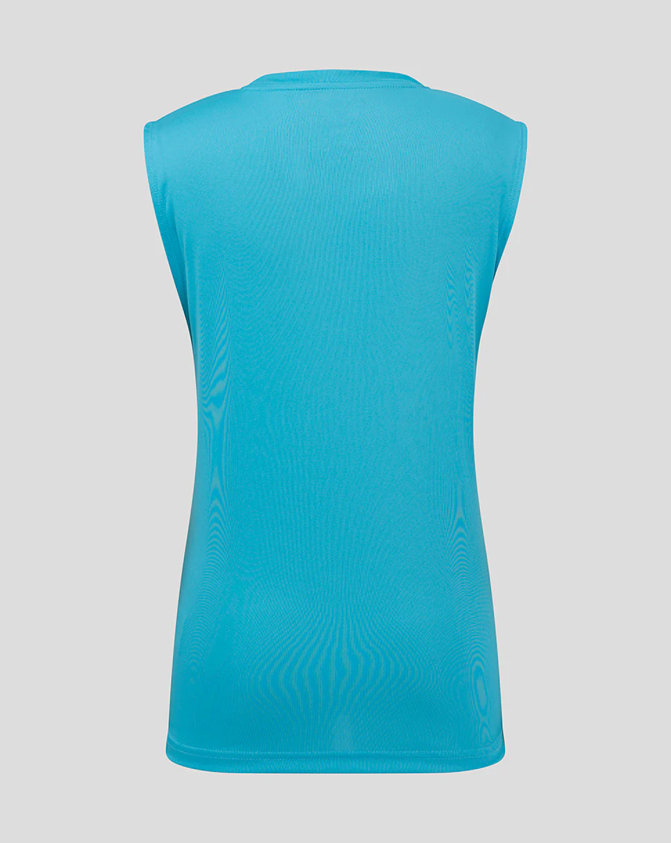 GEOMETRIC PRINTED SS TRAINING TEE - AQUARIUS / BACHELOR BUTTON