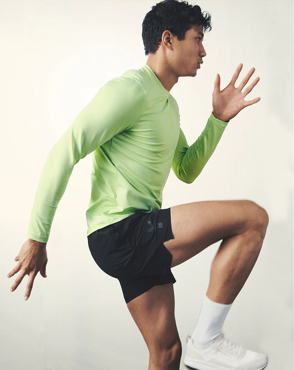 Men’s Reiss Long Sleeve Performance T-Shirt - Iced Citrus