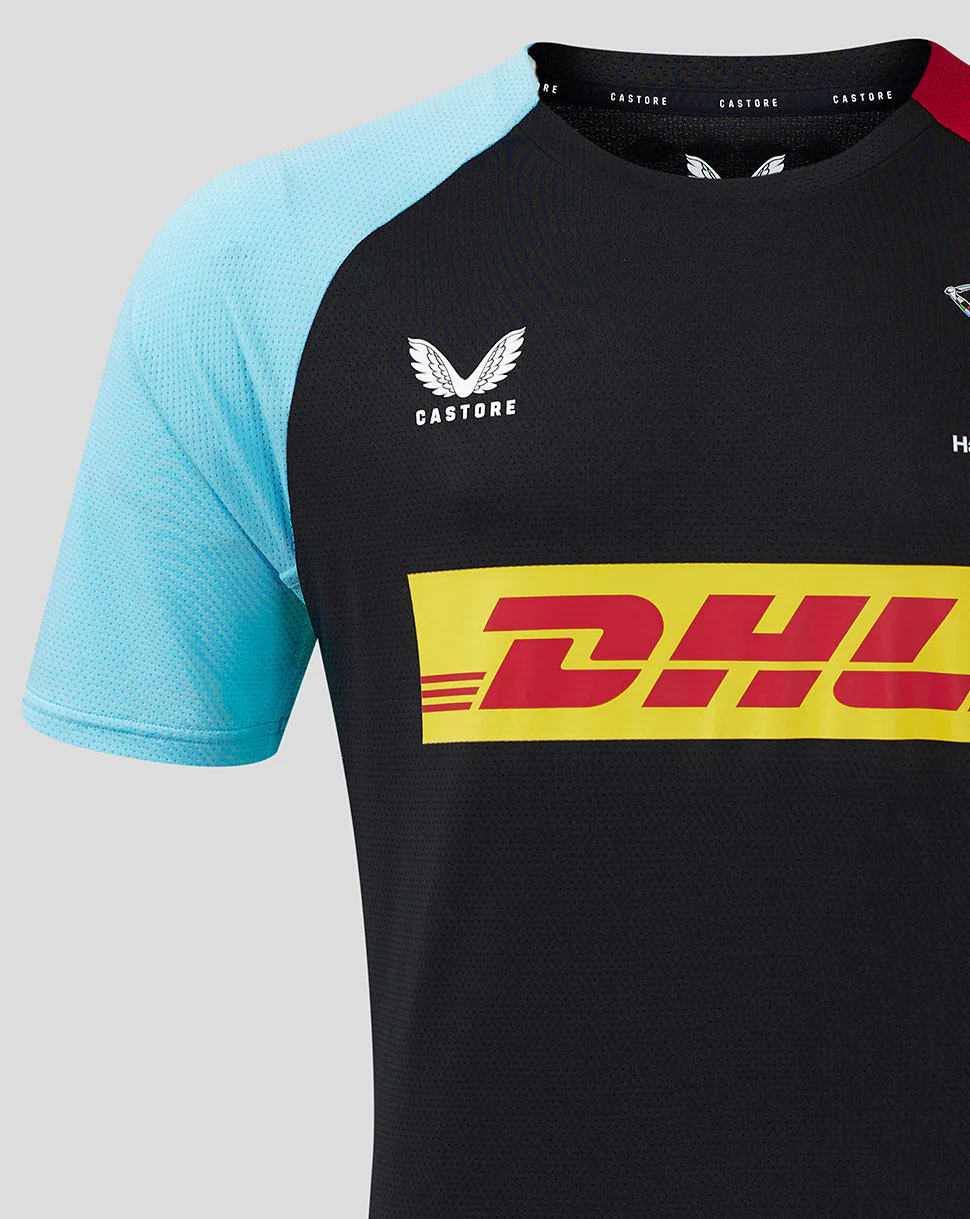 Harlequins Men's 24/25 Short Sleeve Training Tee - Black