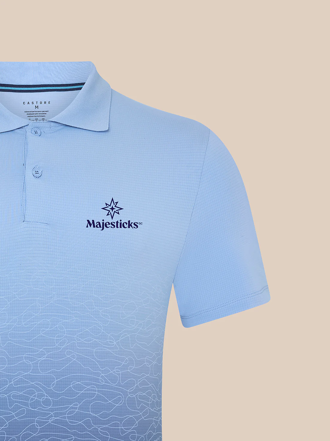 Majesticks GC Golf Polo – Sky Blue