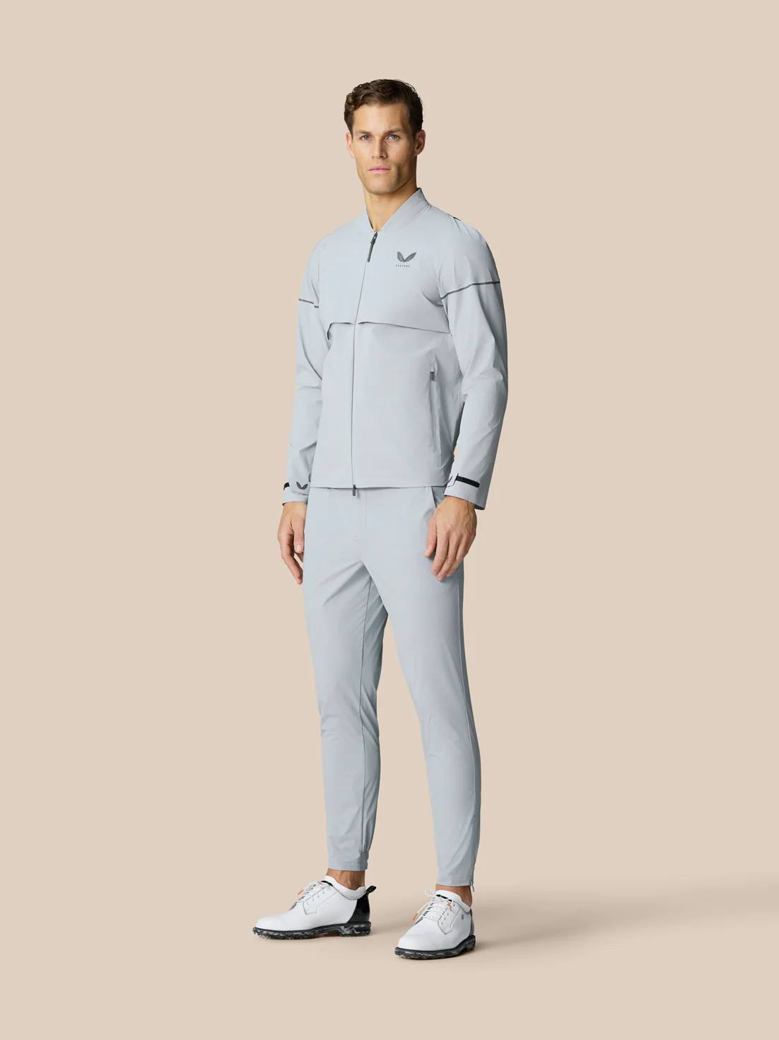 Golf Pinnacle Woven Jacket - Mid Grey