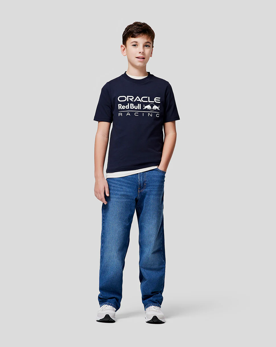 Oracle Red Bull Racing Junior Large Front Logo T-Shirt - Night Sky
