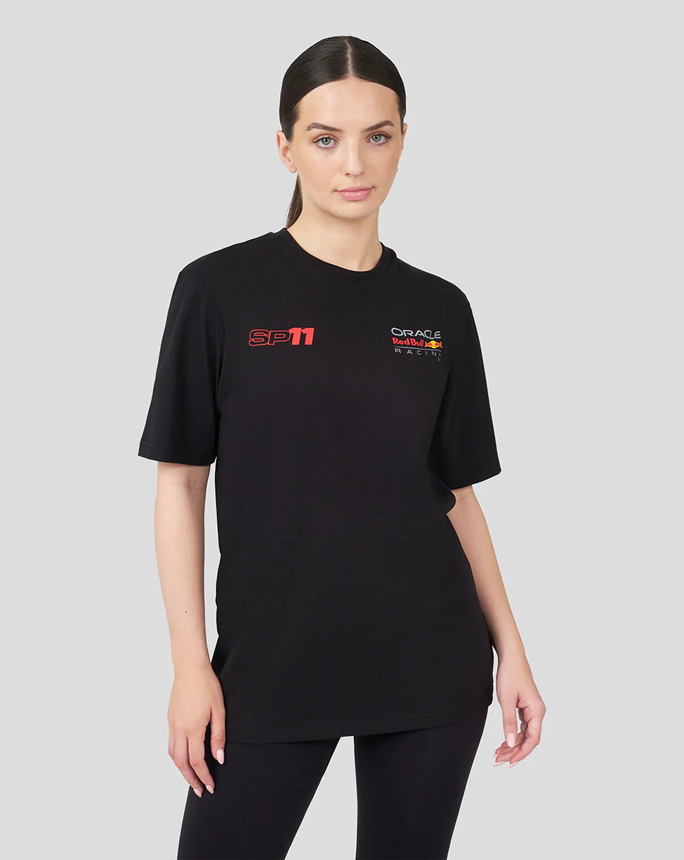 ORACLE RED BULL RACING UNISEX DRIVER SERGIO CHECO PEREZ T-SHIRT - BLACK