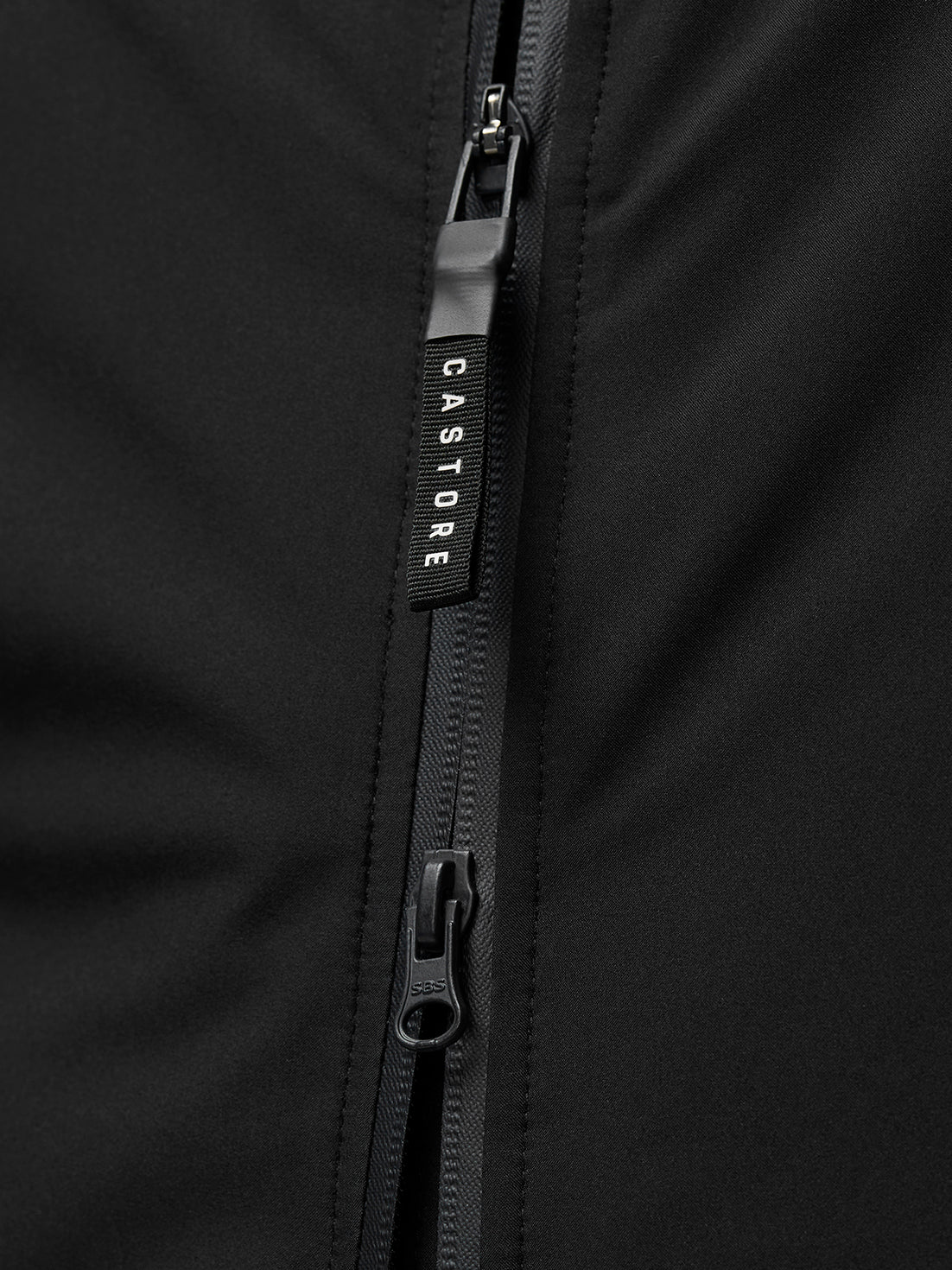 Longline Wadded Jacket - Black