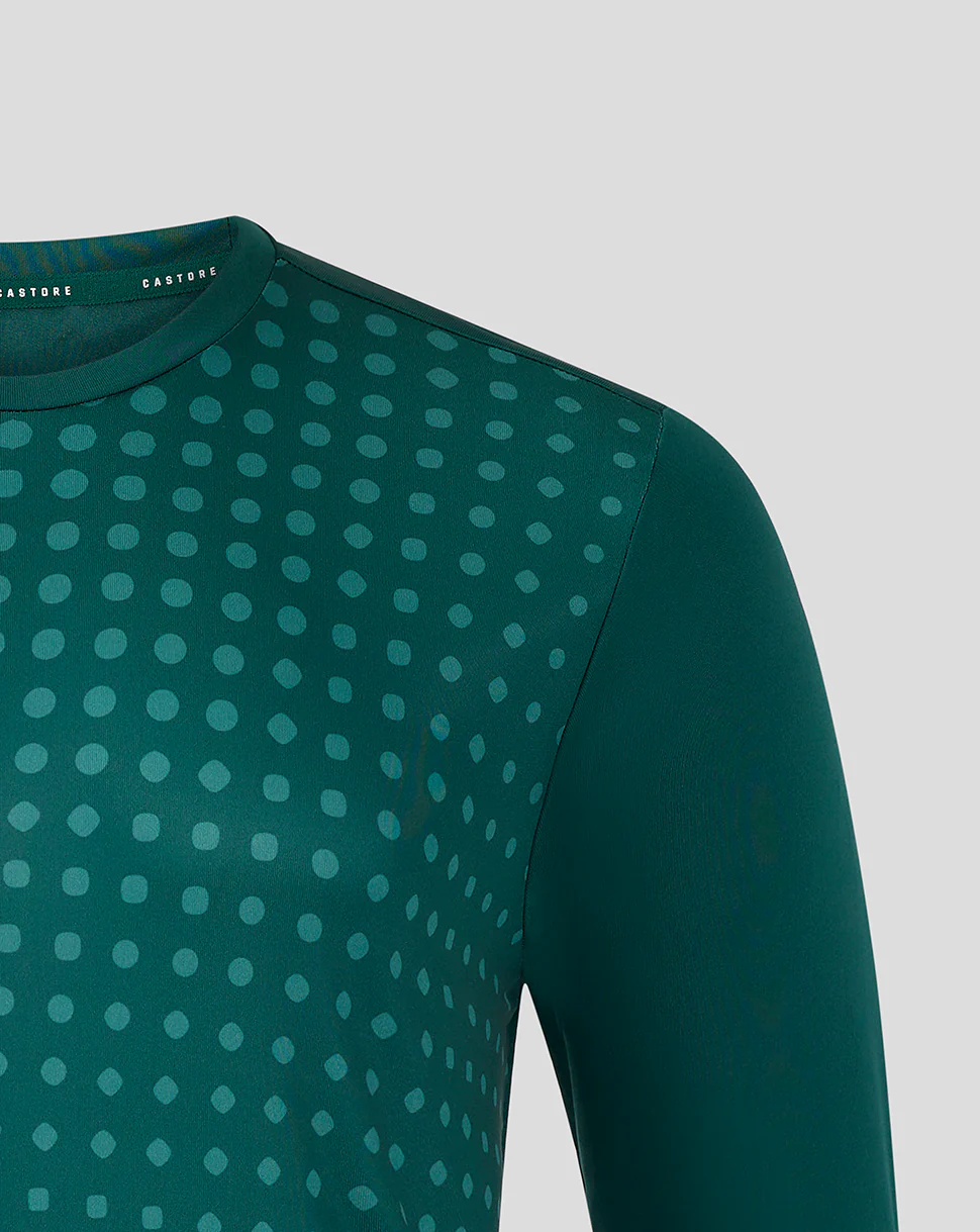 LS DOTS PRINTED TRAINING TEE  2 - BOTANICAL GARDEN / BAYBERRY