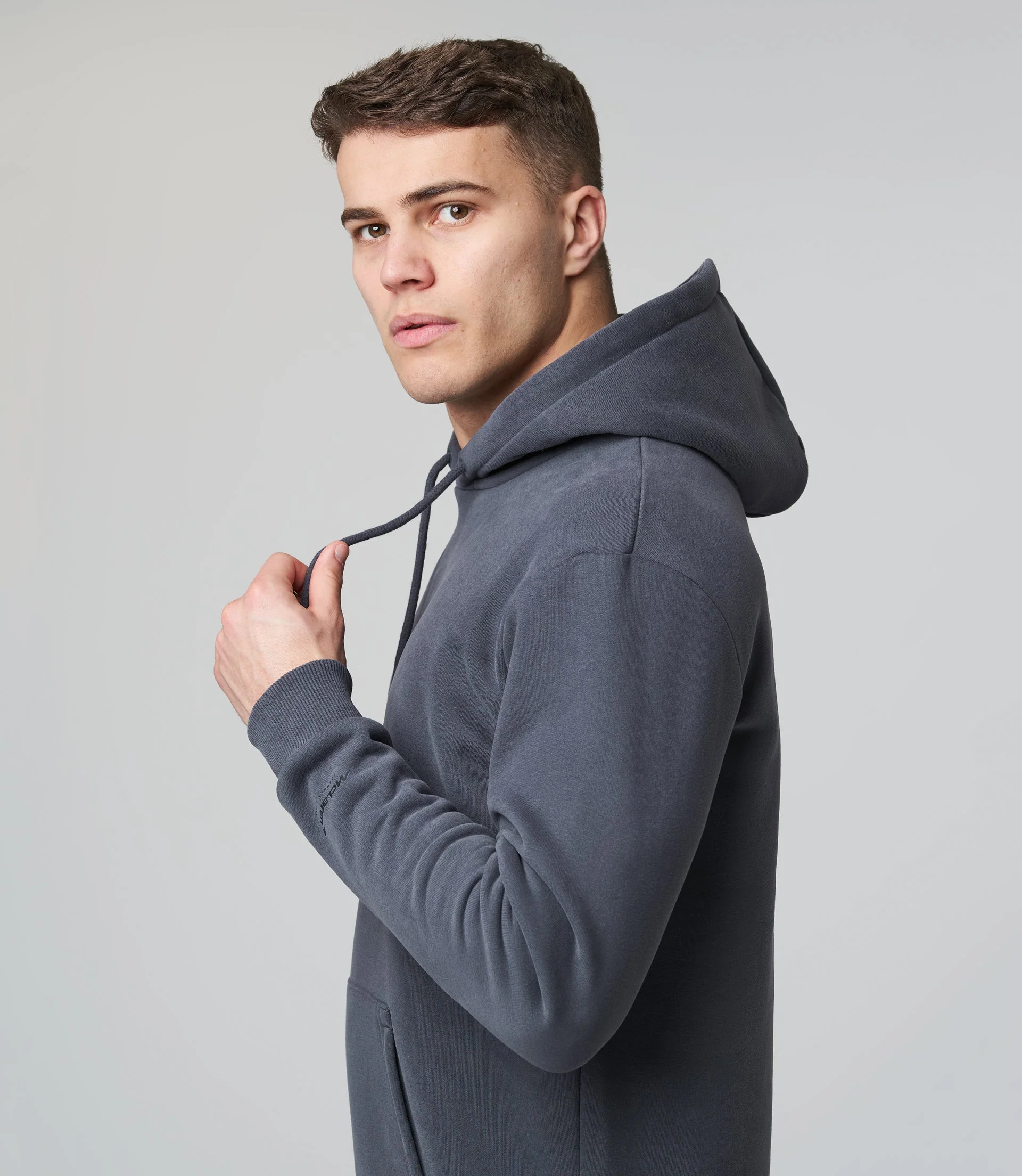 MENS TEAM CORE ESSENTIALS LOGO HOODIE - PHANTOM