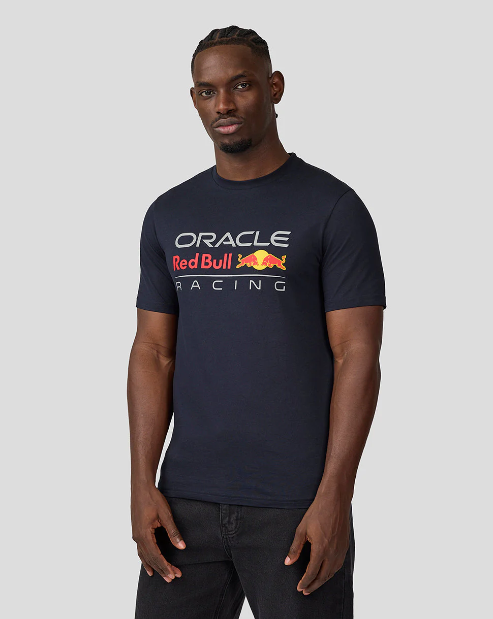 Oracle Red Bull Racing Unisex Large Front Logo T-Shirt - Night Sky