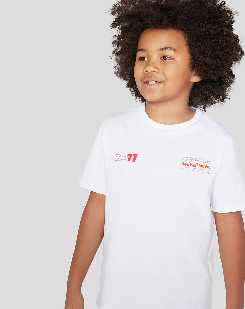 ORACLE RED BULL RACING JUNIOR DRIVER SERGIO CHECO PEREZ T-Shirt - WHITE