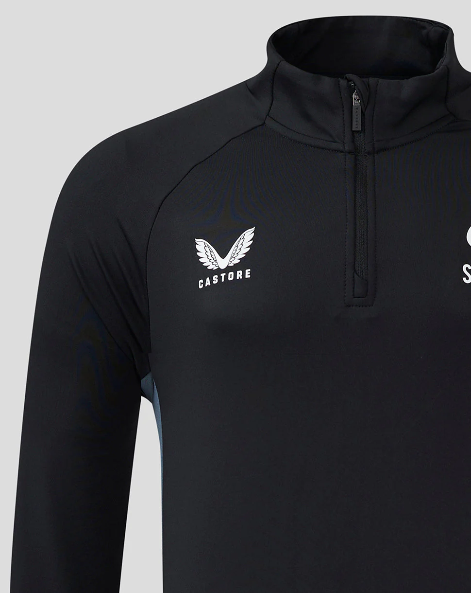 Saracens Men's 24/25 Training 1/4 Zip - Black
