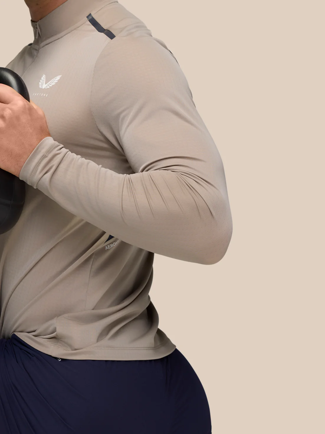 Apex Training 1/4 Zip Top - Rock Grey