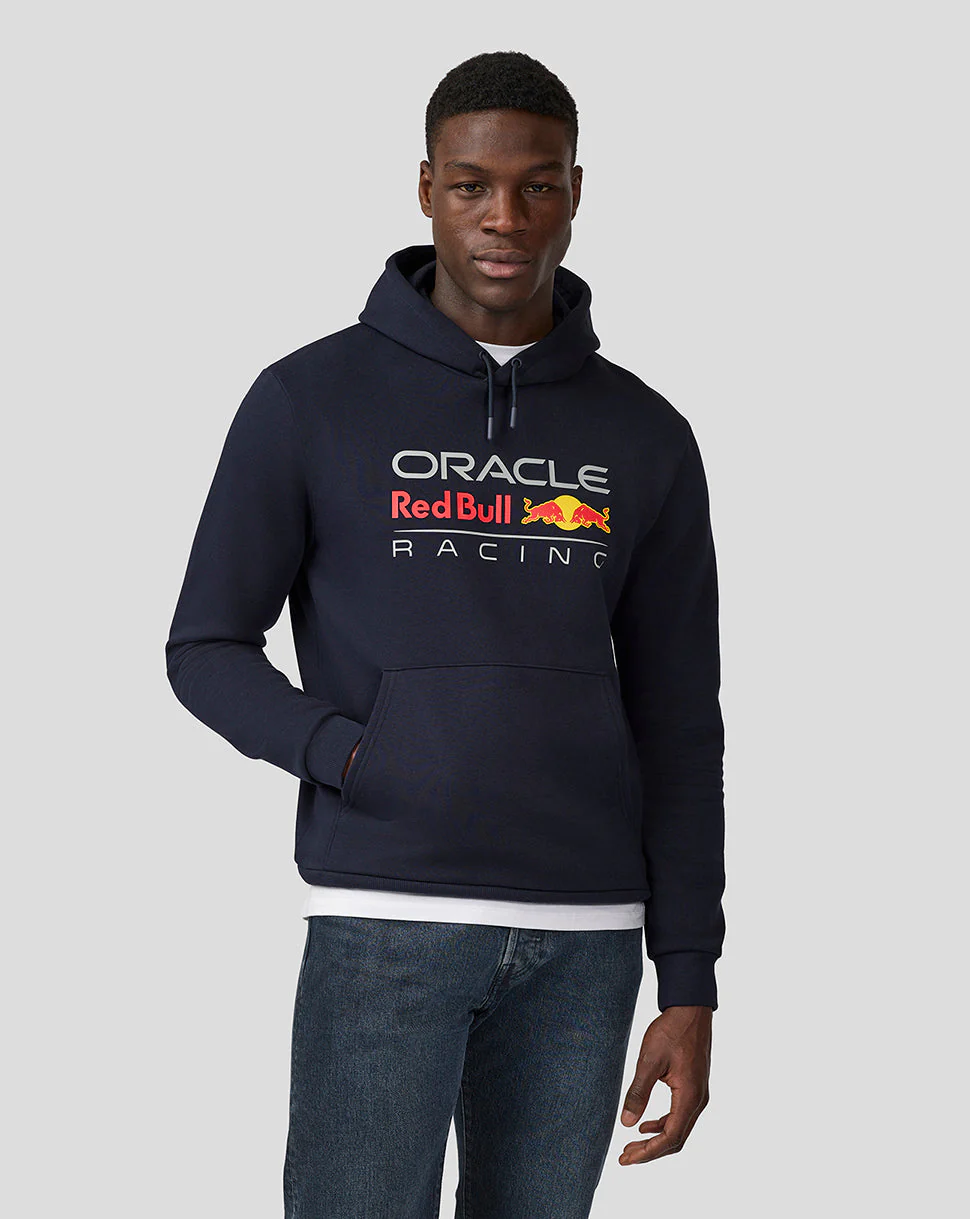 Oracle Red Bull Racing Unisex Large Front Logo Hoodie - Night Sky