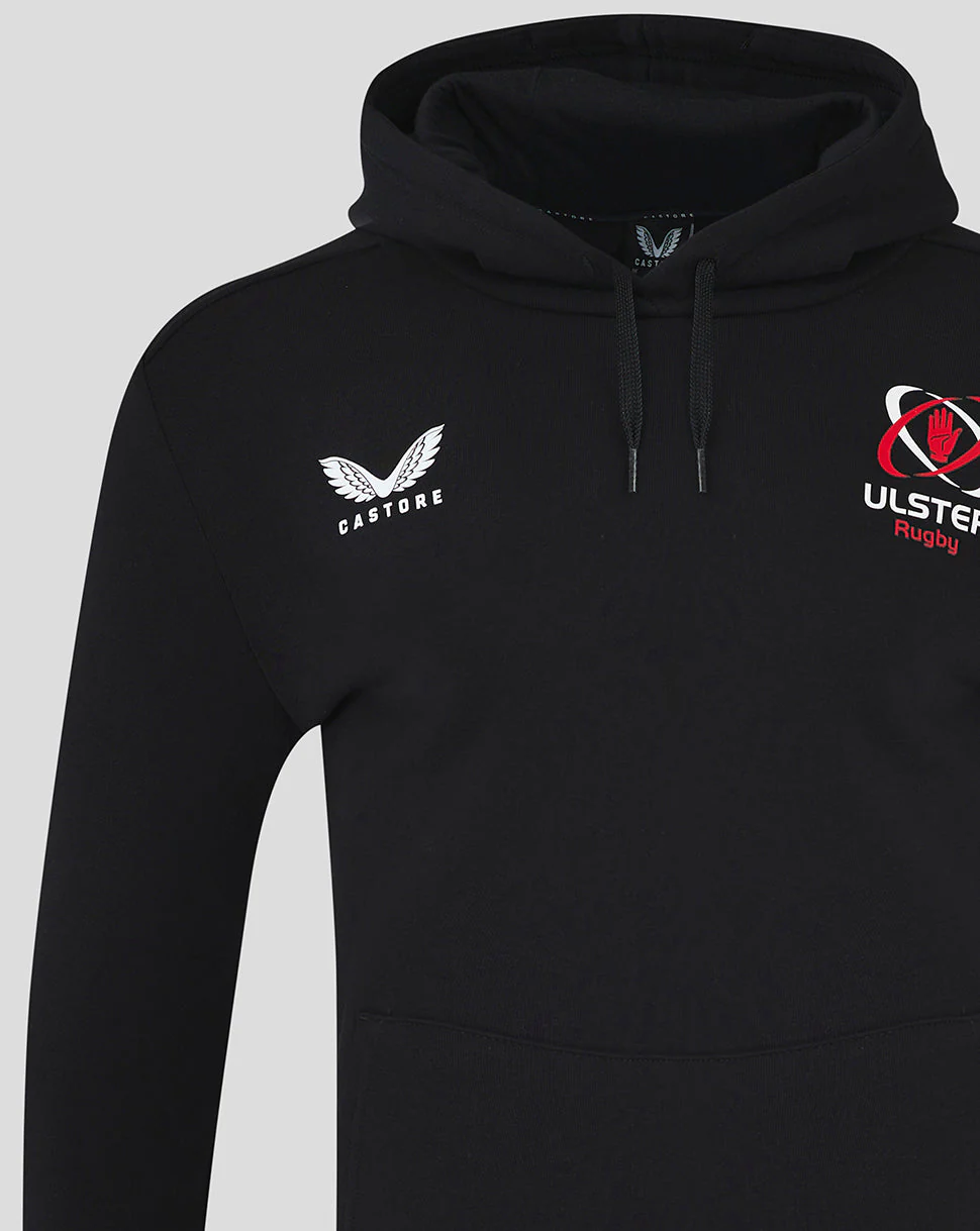 Ulster Mens 24/25 Cotton Rich Brushed Back Hoody - Caviar