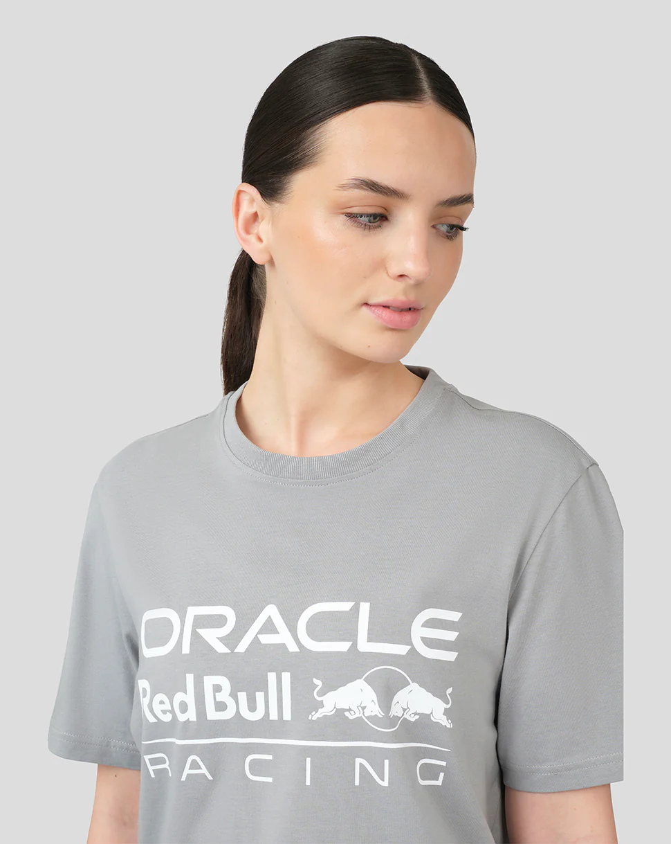 Oracle Red Bull Racing Unisex Large Front Logo T-Shirt - Grey