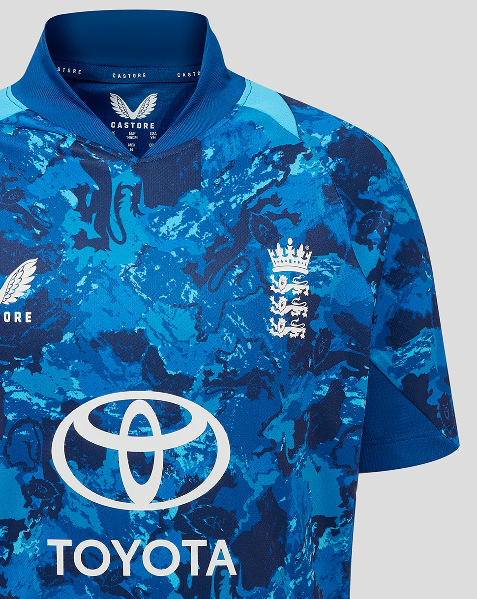 England Cricket ODI Junior Replica Short Sleeve Shirt 25/26