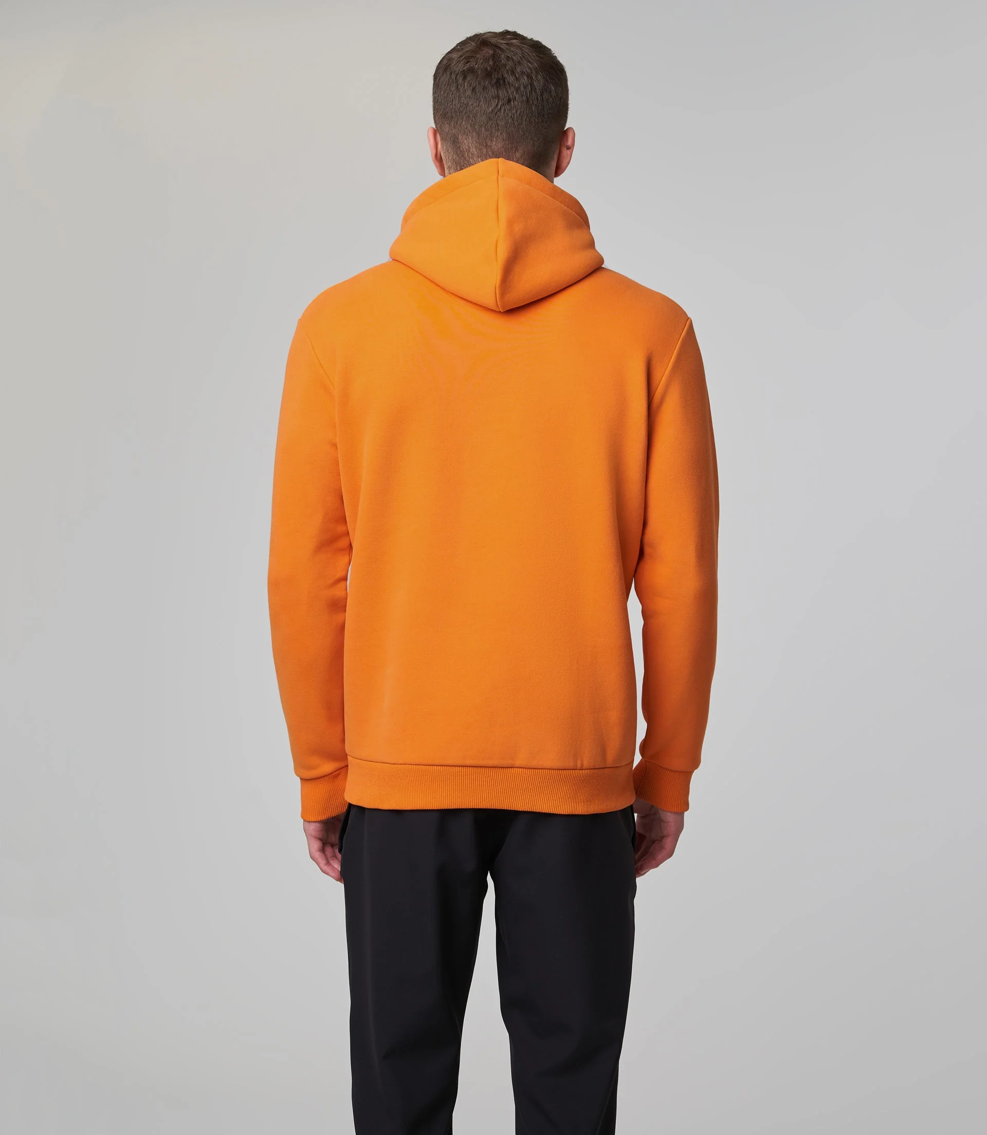 MENS TEAM CORE ESSENTIALS LOGO HOODIE - PAPAYA