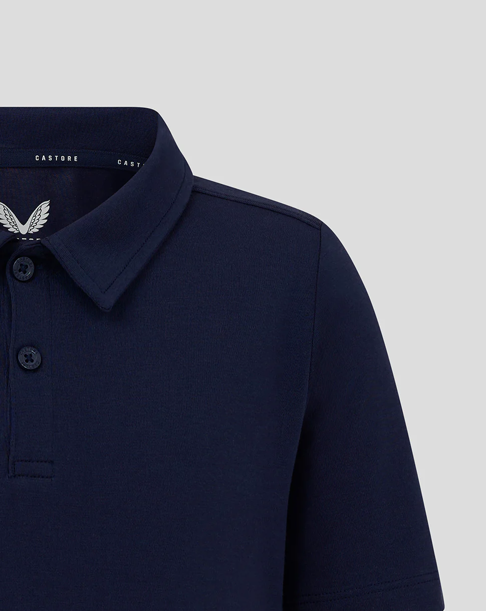 Junior Cotton Leisure Polo - Peacoat