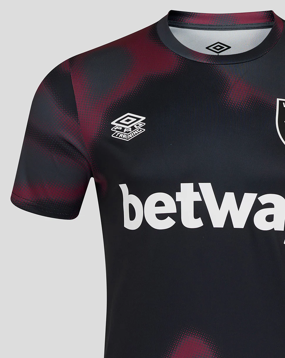 West Ham 24/25 Men's Warm Up Jersey - Black