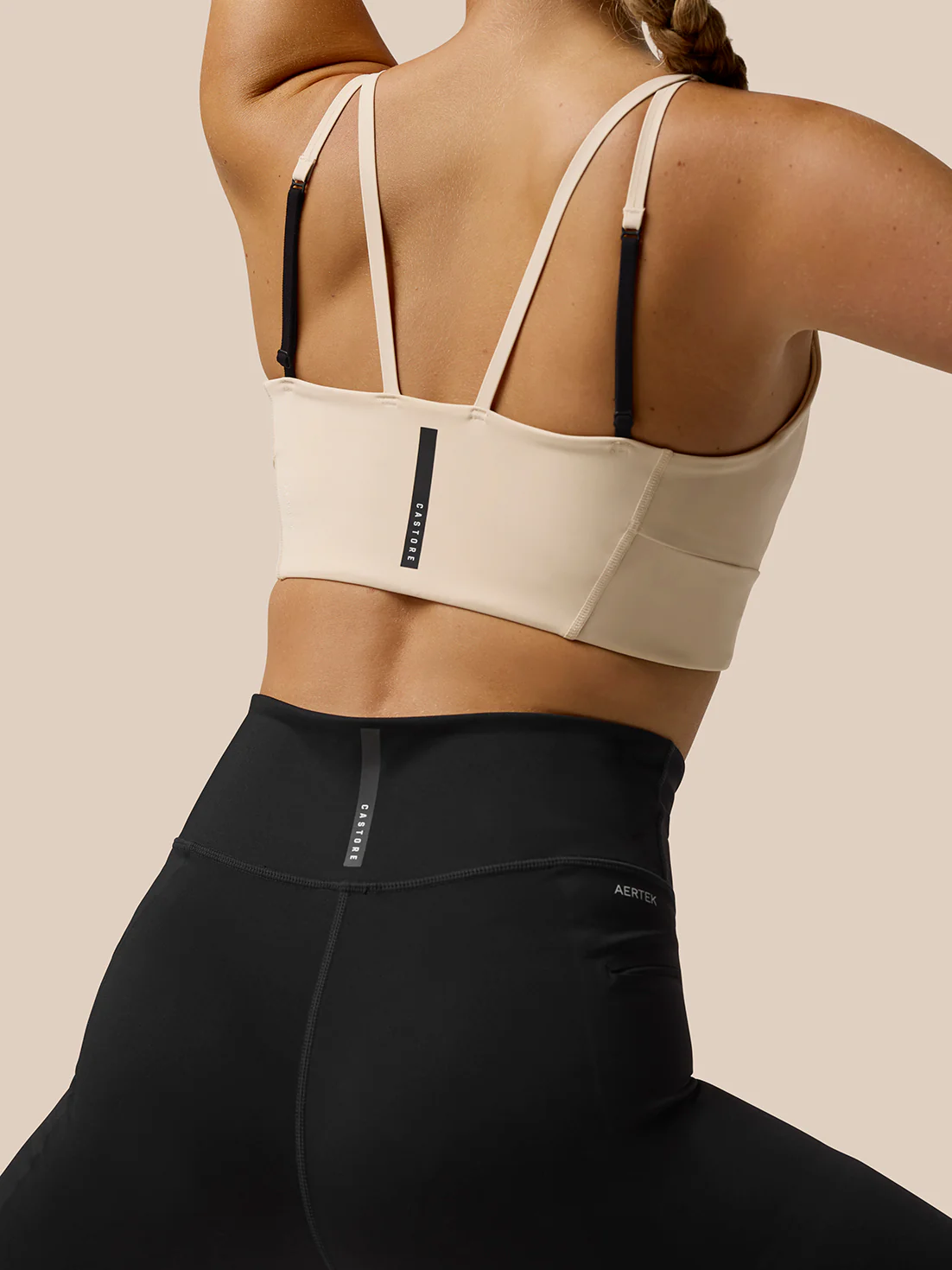 Flow Training Sports Bra - Beige