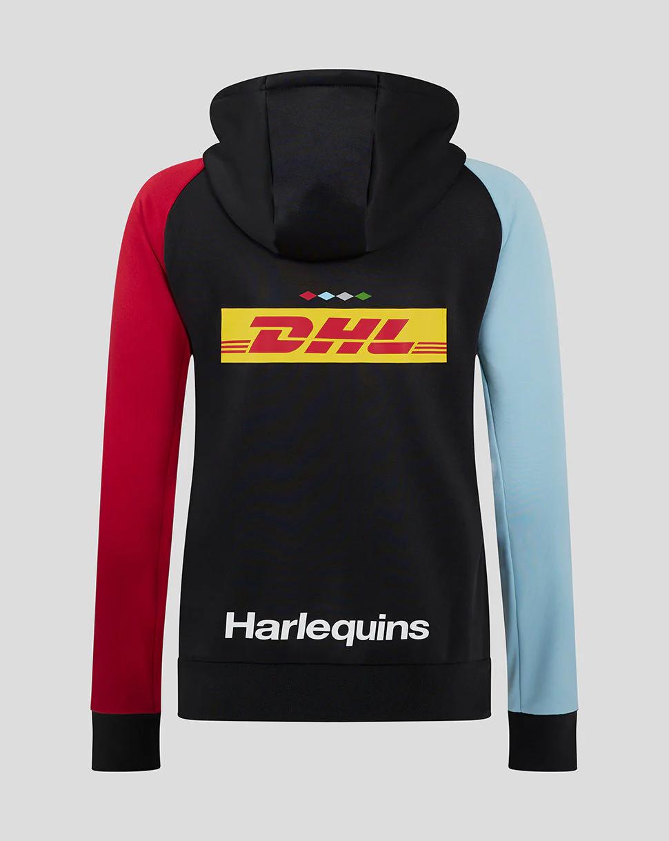Harlequins Women's 24/25 Overhead Training Hoody - Black