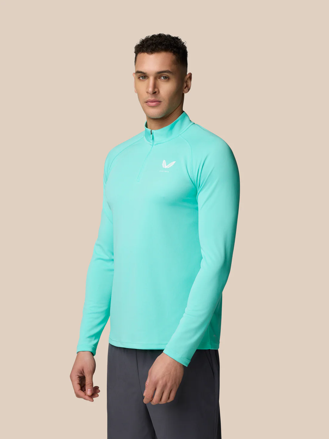 Adapt Training 1/4 Zip Top - Light Aqua
