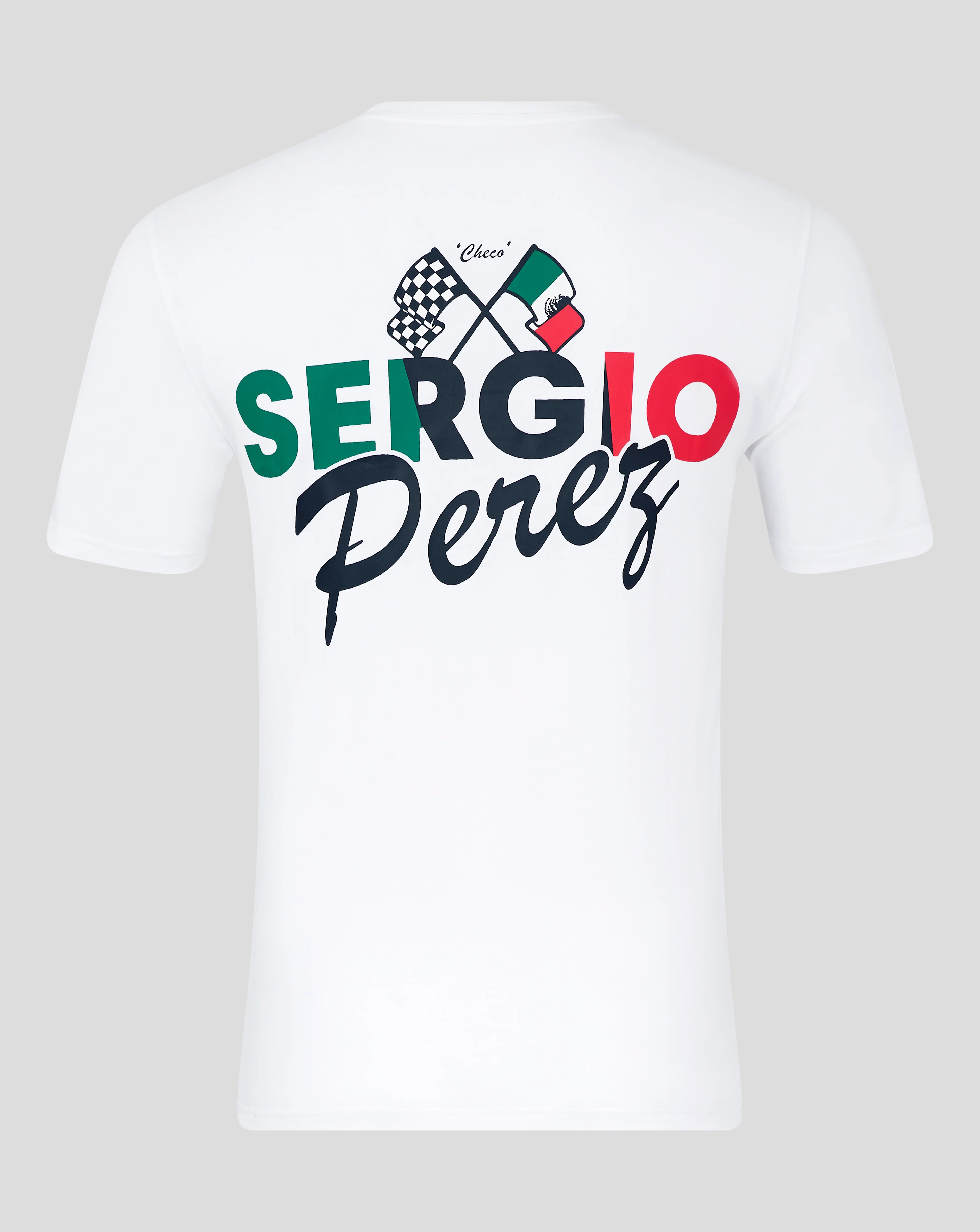 Oracle Red Bull Racing Sergio Perez Flag T-Shirt - Brilliant White