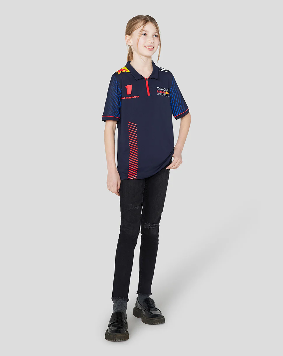 ORACLE RED BULL RACING JUNIOR SS POLO SHIRT DRIVER MAX VERSTAPPEN - NIGHT SKY