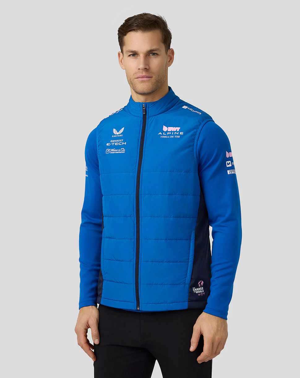 BWT Alpine Formula One Team’s Official Unisex Hybrid Gilet - Lapis Blue