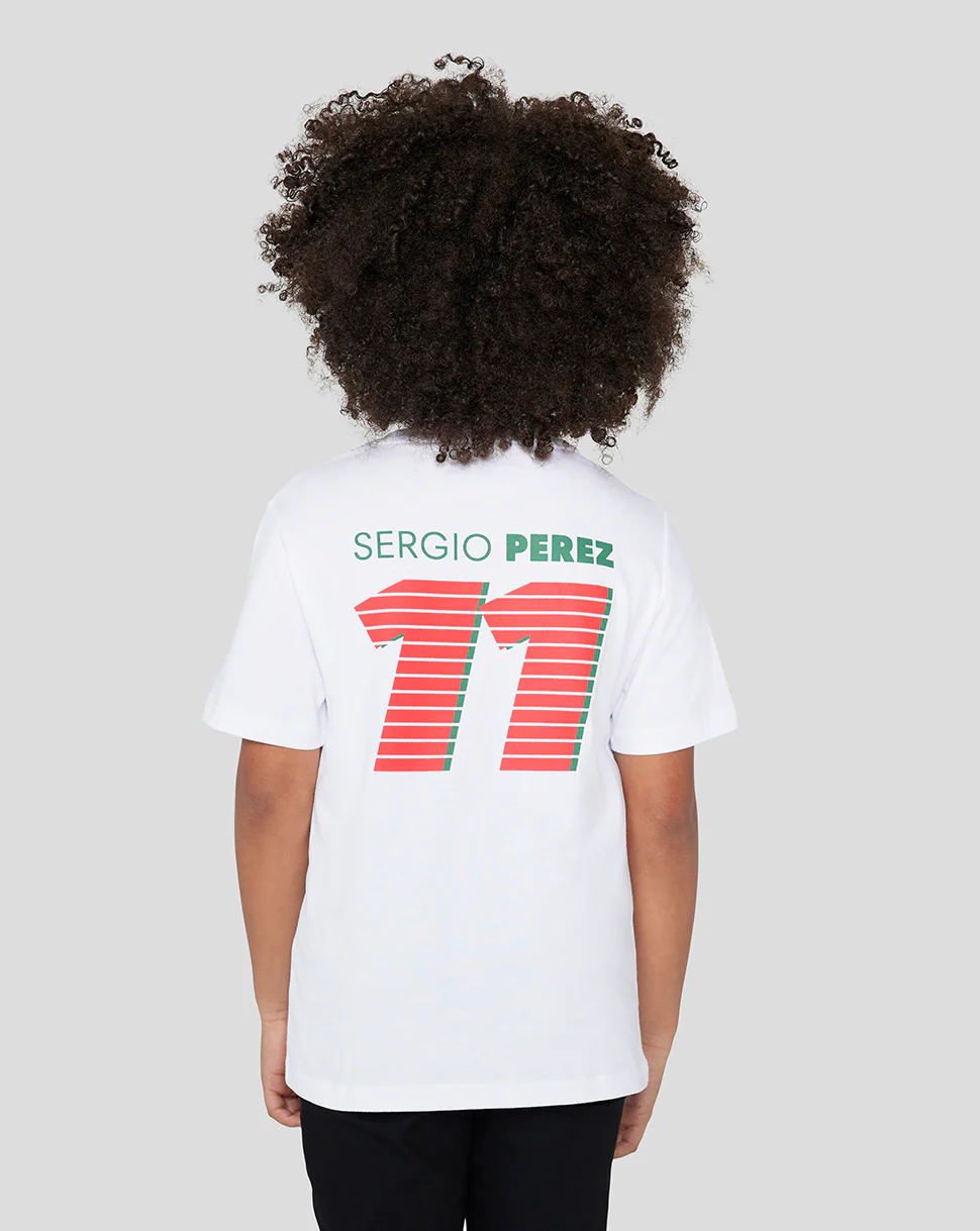 ORACLE RED BULL RACING JUNIOR DRIVER SERGIO CHECO PEREZ T-Shirt - WHITE