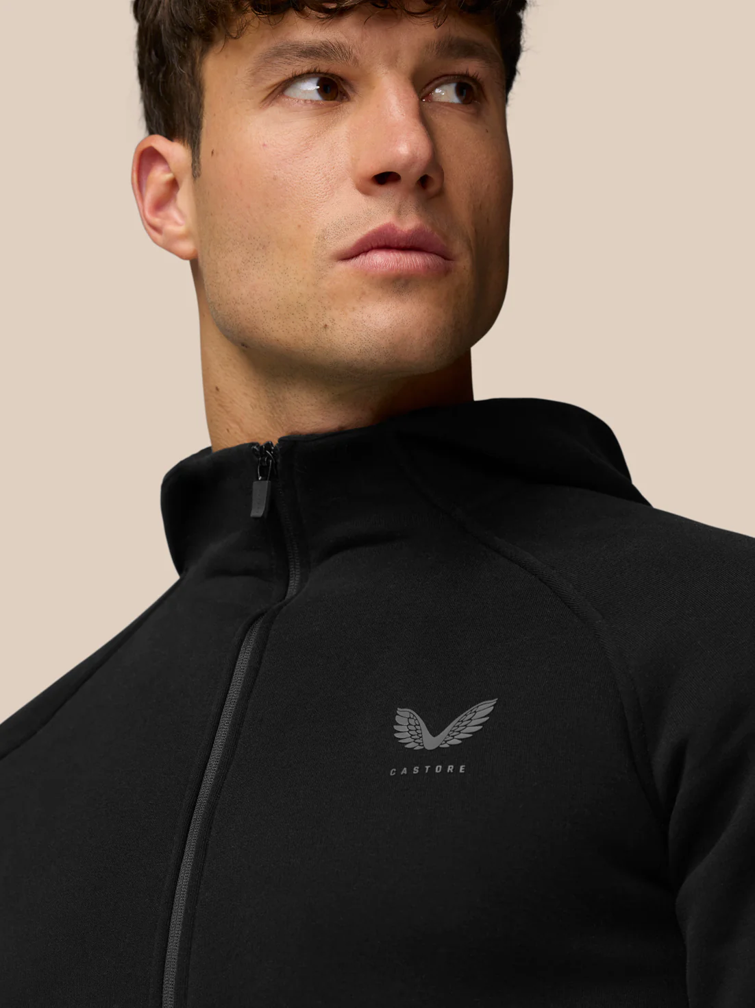 Adapt Fleece Zip-Through Hoodie - Black