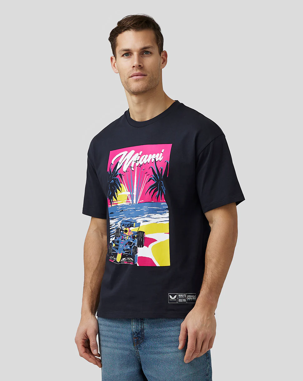 Oracle Red Bull Racing Unisex Miami Short Sleeve Oversized T-Shirt