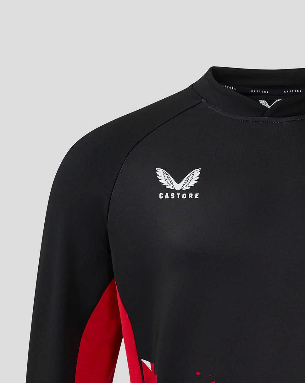 Saracens Men's 24/25 Matchday Midlayer - Black/Red