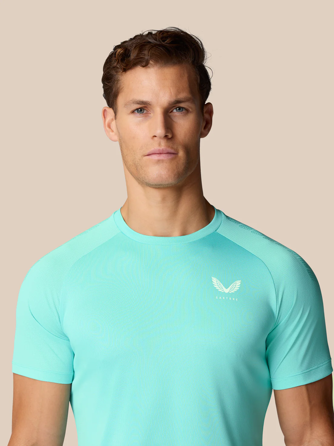 Flow Training Muscle Grip T-Shirt - Light Aqua