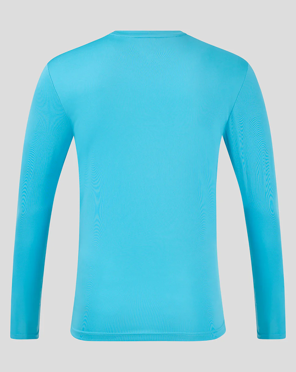 LS DOTS PRINTED TRAINING TEE  2 - AQUARIUS / BACHELOR BUTTON