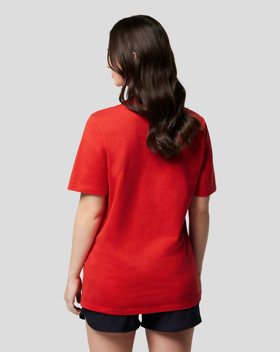 Oracle Red Bull Racing Unisex Large Front Logo T-Shirt - Flame Scarlet
