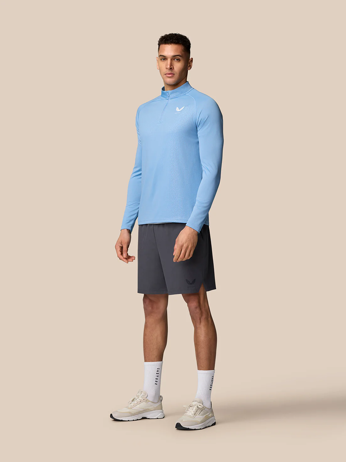 Adapt Training 1/4 Zip Top - Sky Blue