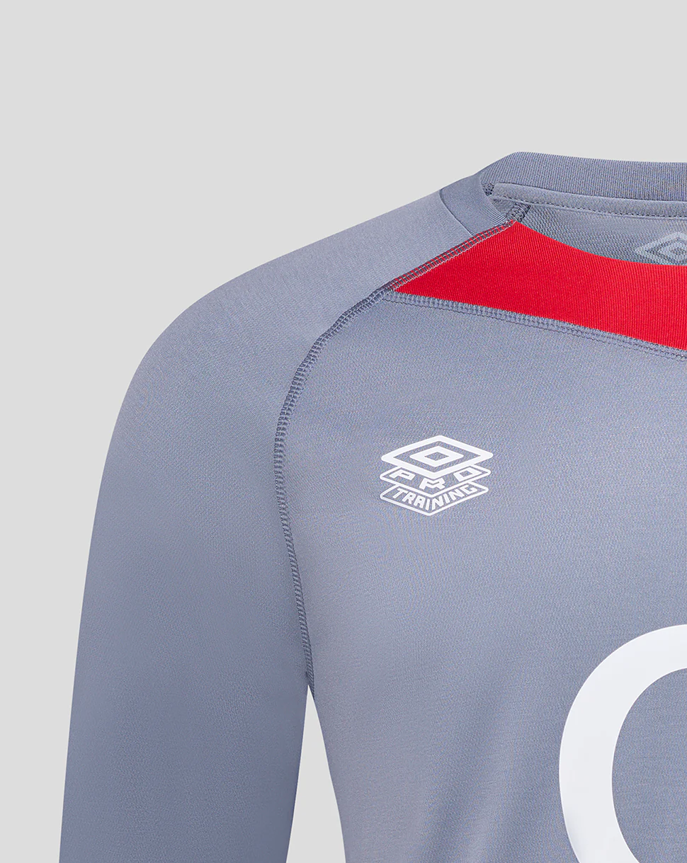 England Rugby Men's Relaxed Training Jersey LS (O2) - Grey