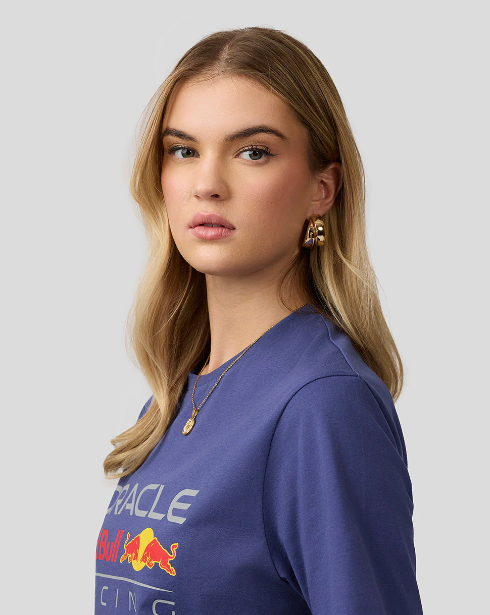 Oracle Red Bull Racing Unisex Large Front Logo T-Shirt - Skipper Blue