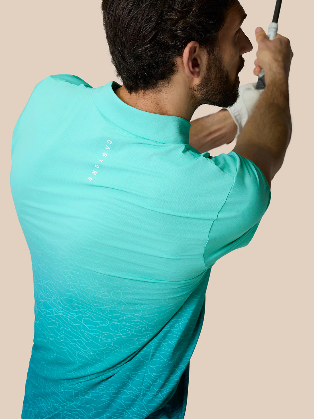 Club Graphic Polo - Light Aqua