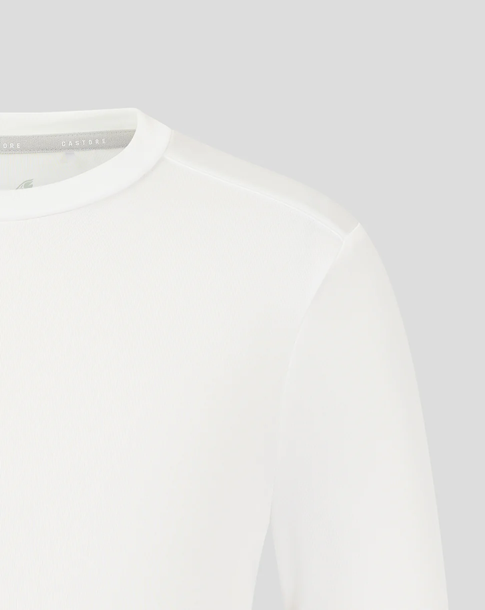 Junior Long Sleeve Performance Tee - White