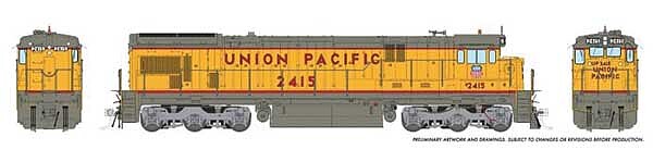 Ho GE C30-7 UP 2429 W/dc