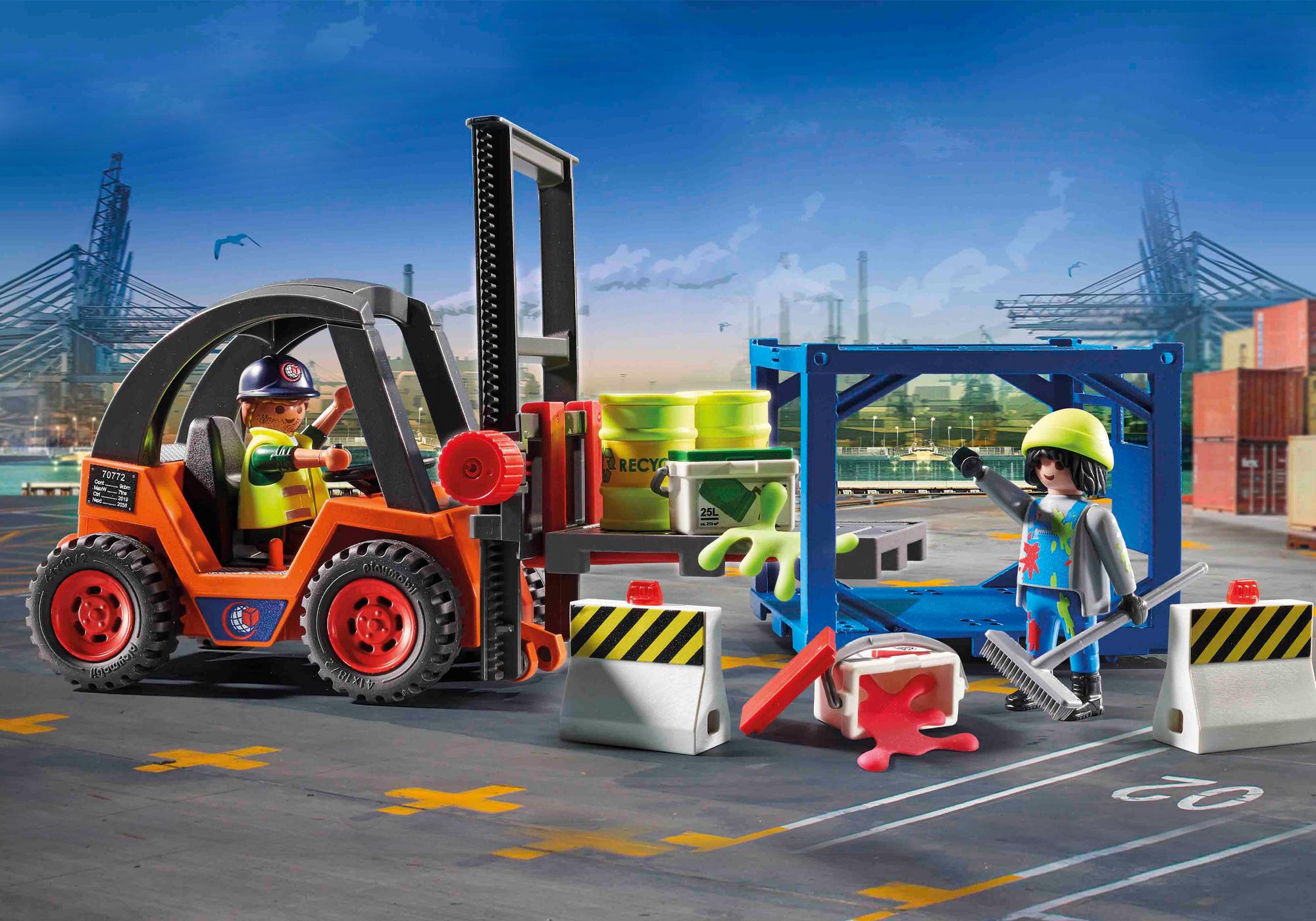 Forklift with Freight