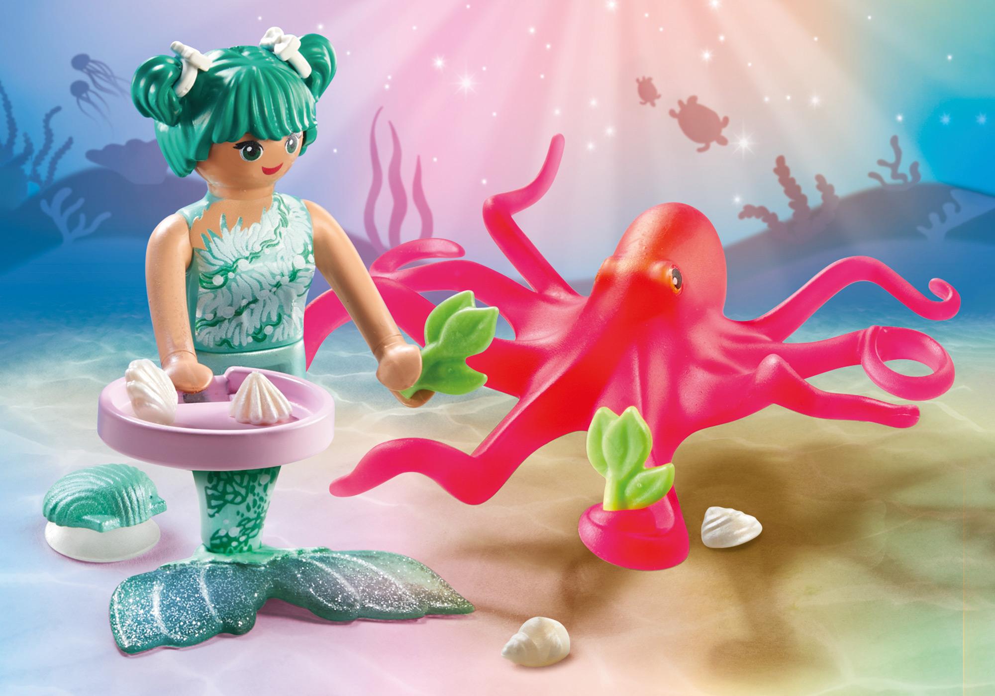 Merman with Colour-Changing Octopus